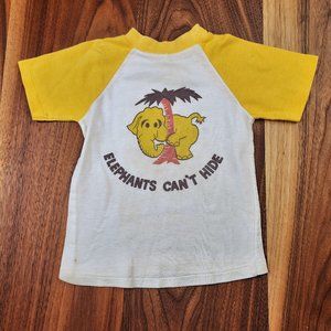 1980s Elephants Can't Hide Toddler Shirt
